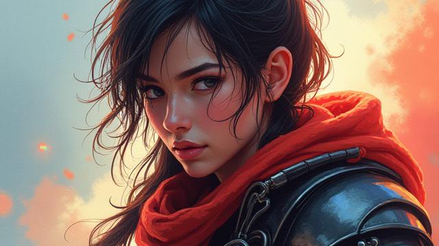 Digital illustration of a fantasy character