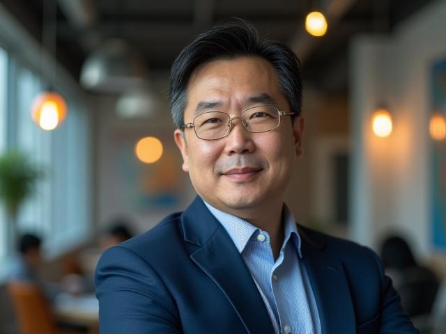 デジタルクリエイティブエージェンシーのプリンシパルデザイナー、佐藤ハルト氏のポートレート。