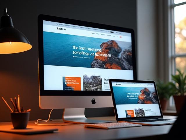クリエイティブポートフォリオウェブサイトのワイヤーフレームとデザイン。
