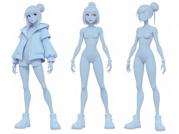 アニメーションまたはゲーム用キャラクターシート