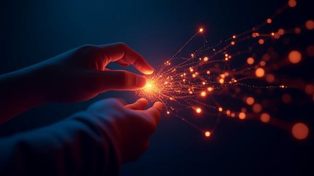 AI and Creative Technology: Abstract representation of AI generating art with neural networks