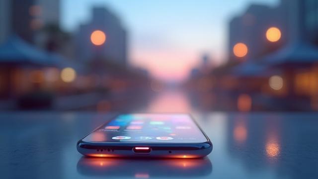 美しくデザインされたモバイルアプリプロトタイプのインタラクションを示すアニメーションモックアップ